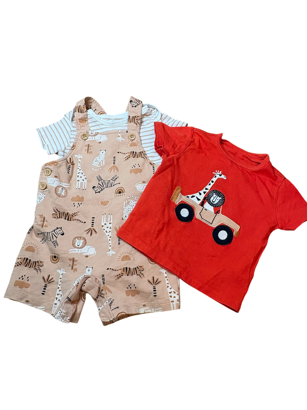 PEKKLE Ensemble salopette short 12 mois