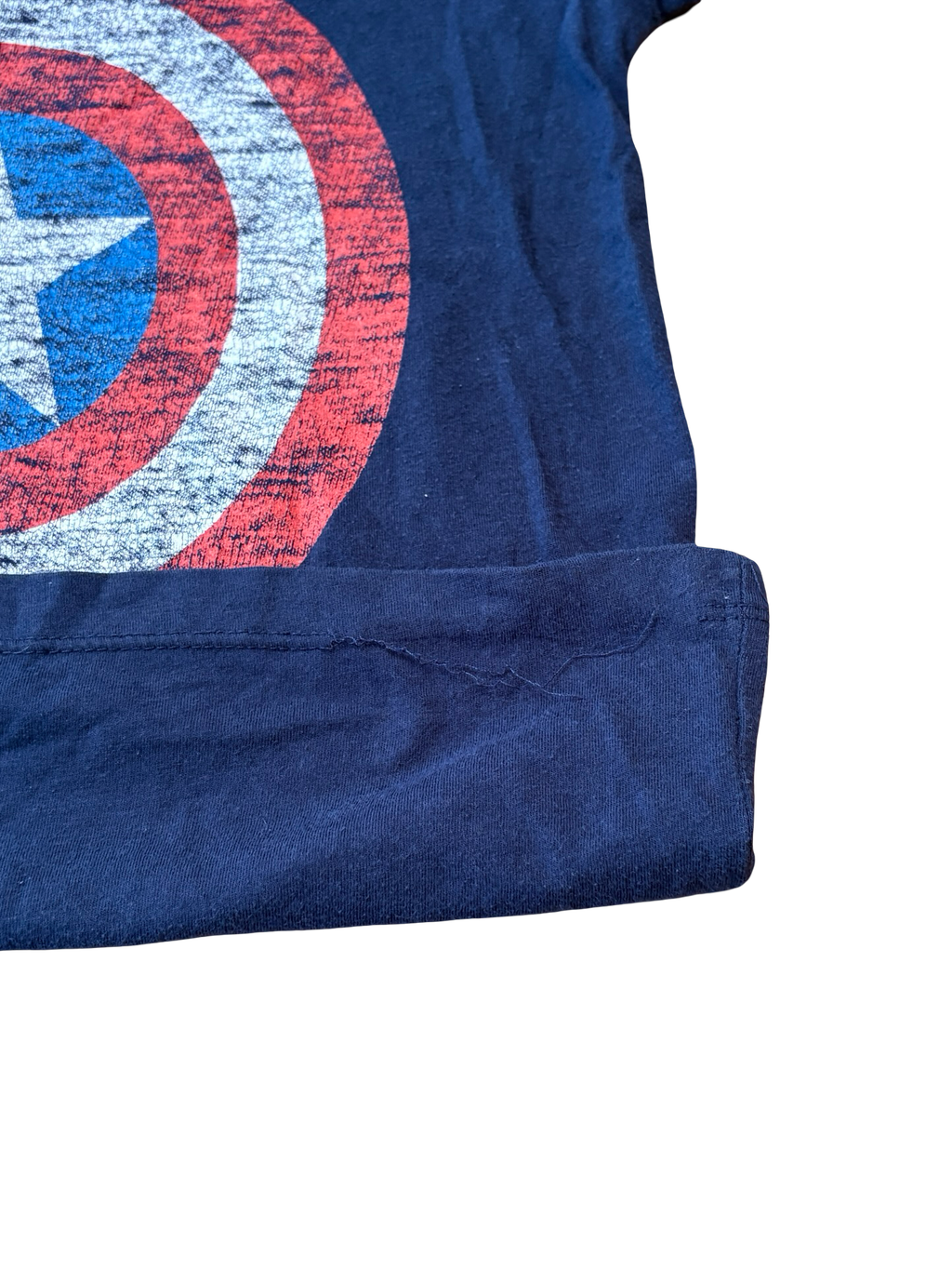 CAPITAINE AMERICA T-shirt 7 ans *IMPARFAIT*