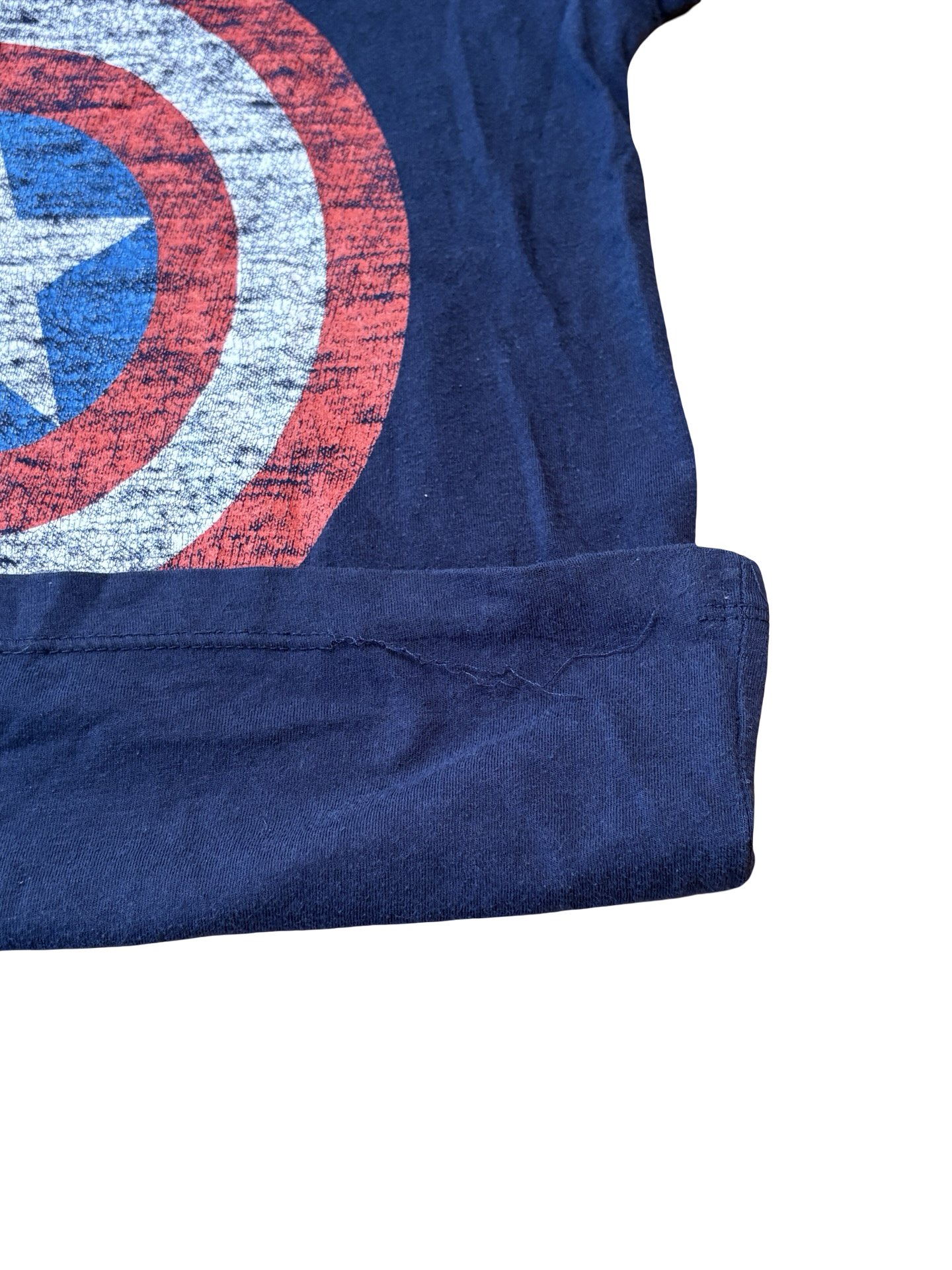 CAPITAINE AMERICA T-shirt 7 ans *IMPARFAIT*