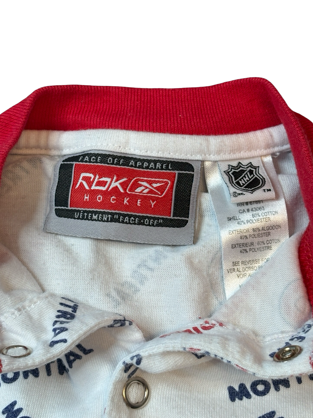 REBOOK X CANADIENS Pyjama 6-9 mois