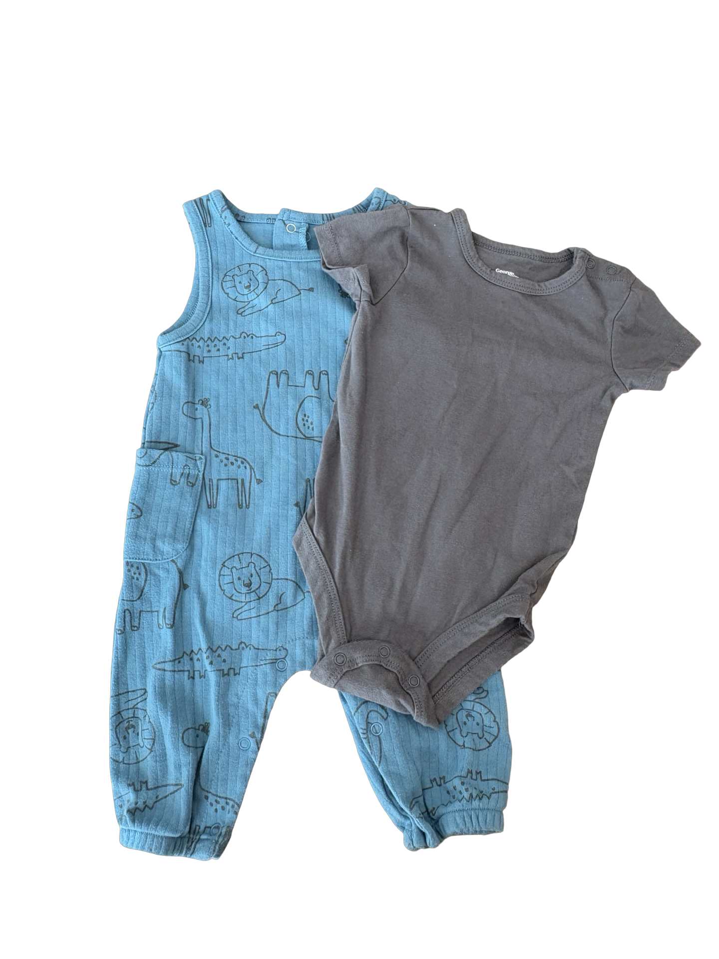 GEORGE Ensemble salopette 3-6 mois