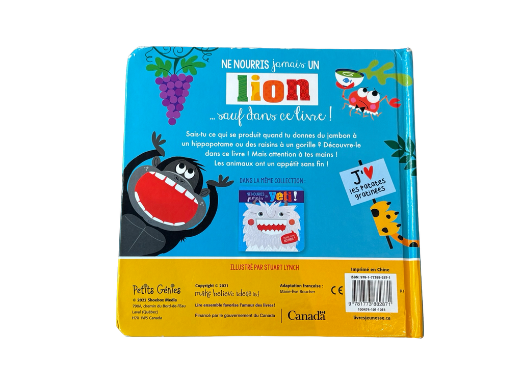LIVRE Ne nourris jamais un lion