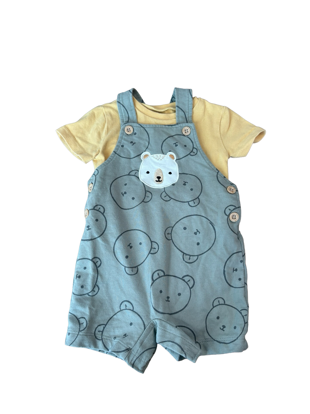 PEKKLE Ensemble salopette short 9 mois