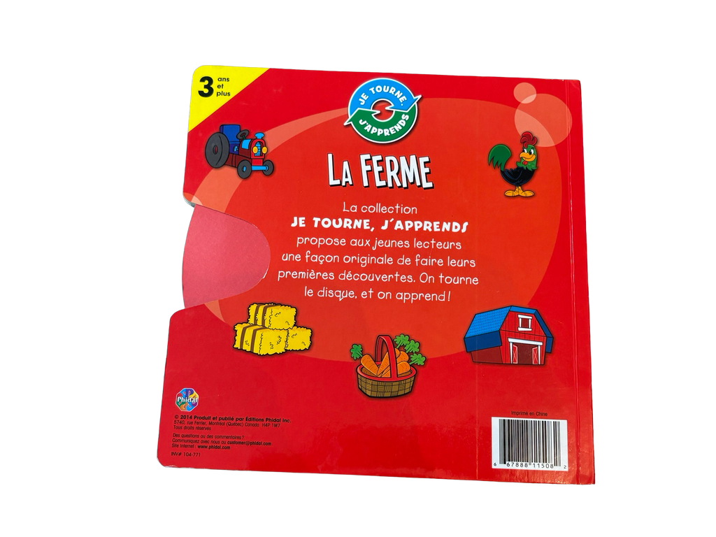 LIVRE La ferme / Je tourne, J’apprends