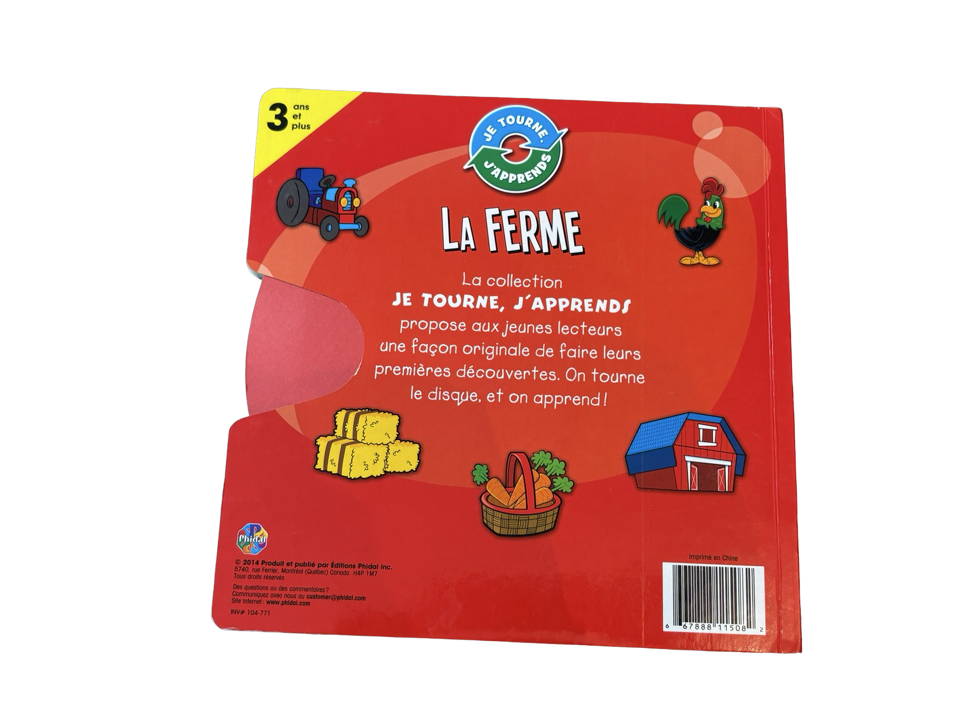 LIVRE La ferme / Je tourne, J’apprends