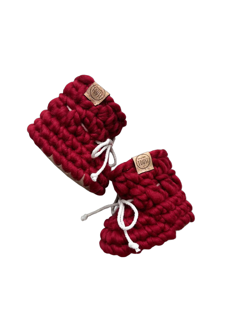Pantoufles classique bottines Cerise